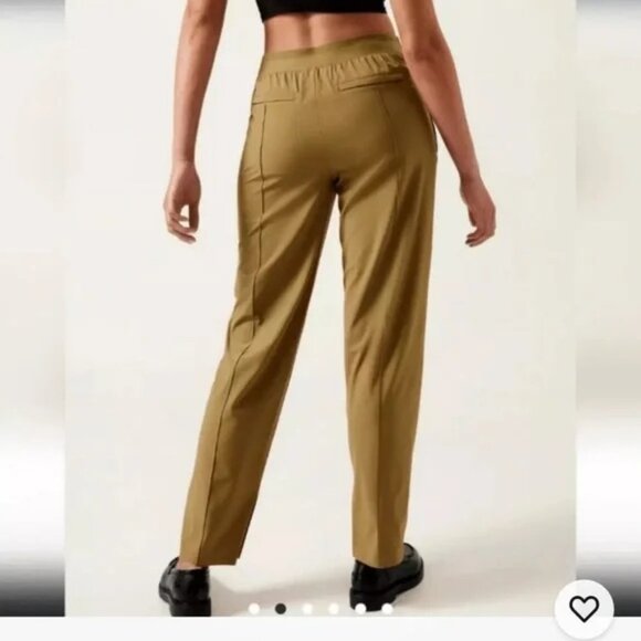 Athleta Brooklyn Heights Vienna Size 6 Slim pull on pants polyester stretch - Picture 2 of 4